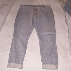 Patterned Jeans, mid rise skinny